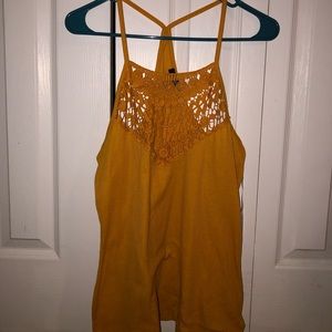 Mustard yellow tank